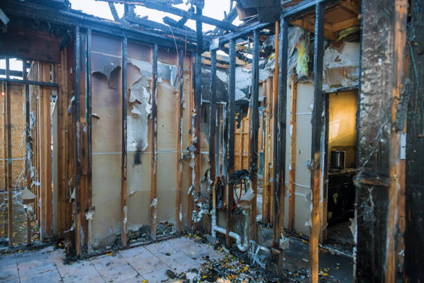 Professional Fire Damage Removal technician working in Arial, SC